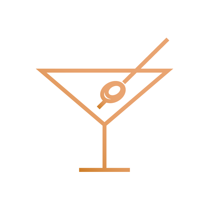 An icon with a martini glass.
